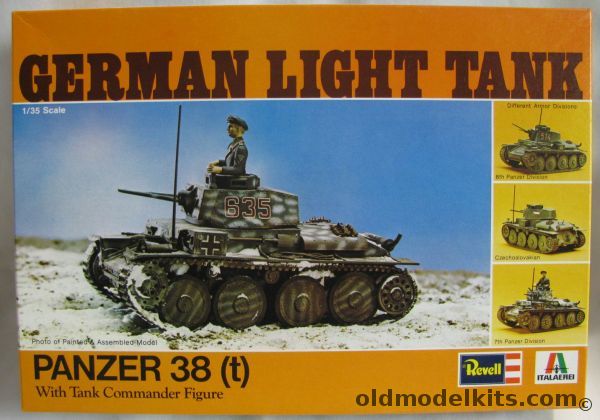 Revell 1/35 Panzer 38t German Light Tank - 8th Panzer Division / Czech / 7th Panzer Division, H2102 plastic model kit